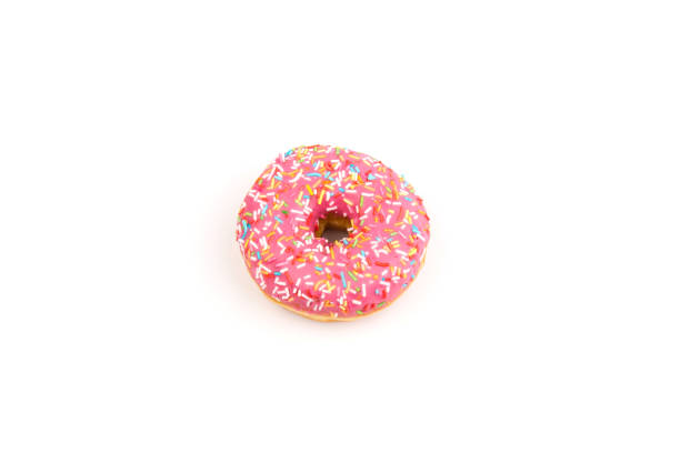 istock Fresh made Donuts isolated on white background. Doughnuts are traditional sweet pastries. Copy space for text. 1316494899
