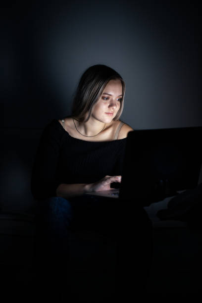 istock Teenage girl studying in a virtual class 1316496342