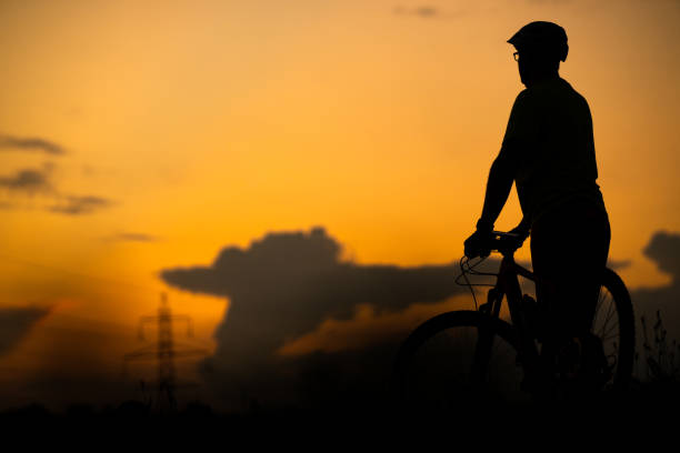 istock Young man with his mountain bike 1316496522