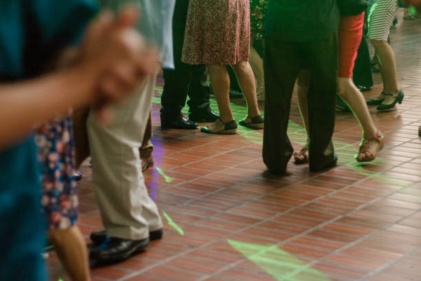 Dancing Elderly Elderly dancing in dance - São Paulo Brazil evening ball photos stock pictures, royalty-free photos & images