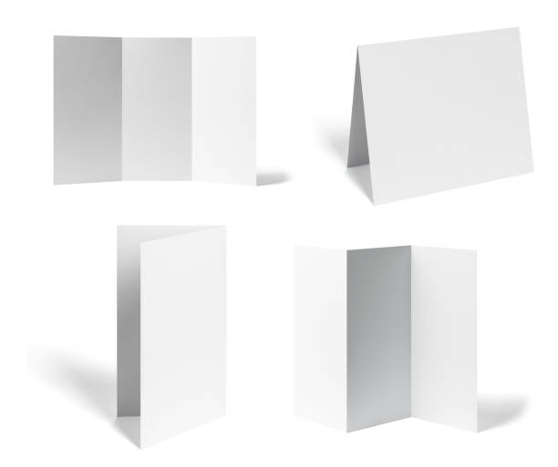 istock folded leaflet white blank paper template book desktop calendar 1316502244