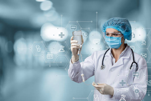 istock Intravenous disease treatment vaccination concept. 1316503050