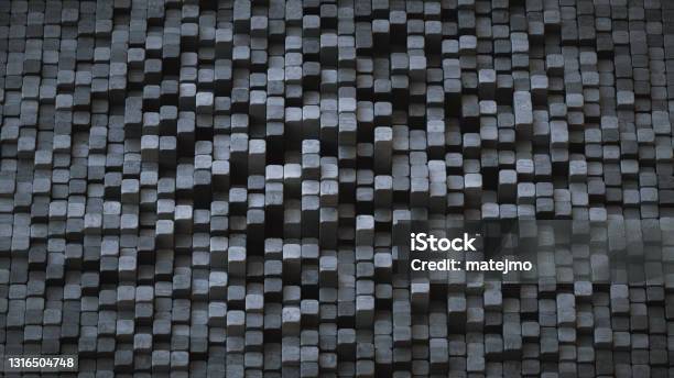 Abstract Random Structure Pile Design Made From Dark Tiny Wooden ...