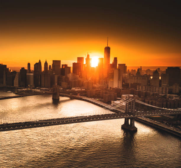 istock aerial view of manhattan at dusk 1316517636