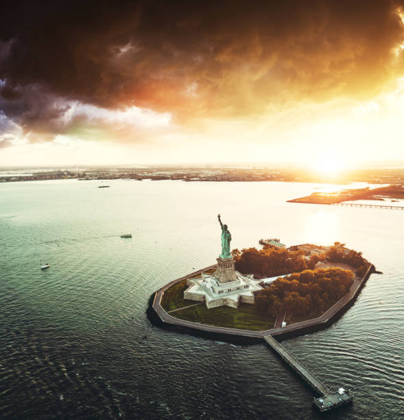 istock statue of liberty at dusk 1316517656