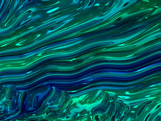 Abstract Sea Glass Wave Pattern Blue Green Teal Pearl Water Wavy Colorful Smooth Wet Striped Background Agate Opal Texture Translucent Shape Fine Fractal Art Abstract Sea Glass Wave Pattern Blue Green Teal Pearl Water Wavy Colorful Smooth Striped Background Agate Texture Shape Fine Fractal Art Ombre Glittering Texture for greeting card, poster, banner, blank, website template Shiny wallpaper computer, tablet, laptop Fractal Fine Art coloured glass texture stock pictures, royalty-free photos & images