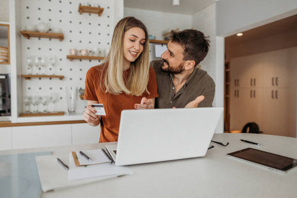 istock Couple in the kitchen love happy 1316521178
