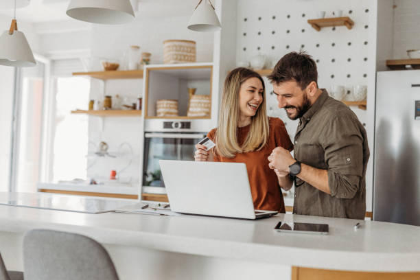 istock Couple in the kitchen love happy 1316521245