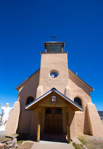 Costilla, NM: Adobe Sacred Heart Church