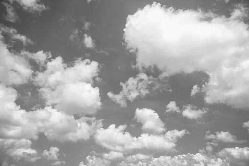 big and fluffy cumulonimbus cloud in the sky