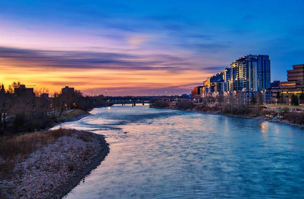 istock Sunrise Sky Over The Bow River Valley 1316544502