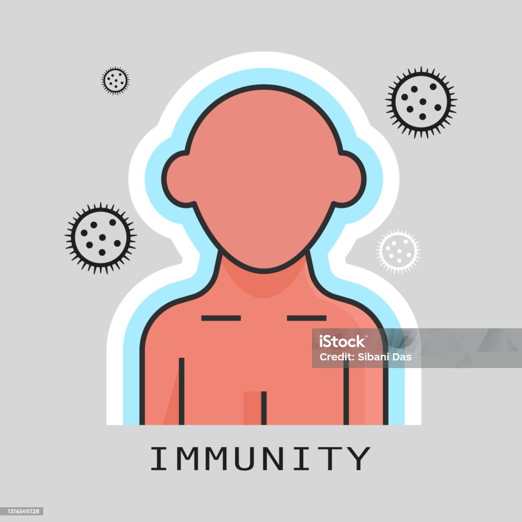 Human Body Immunity System Illustration Stock Illustration - Download ...