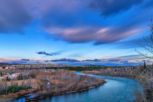 istock Long Exposure View Of The Bow River Valley 1316546214