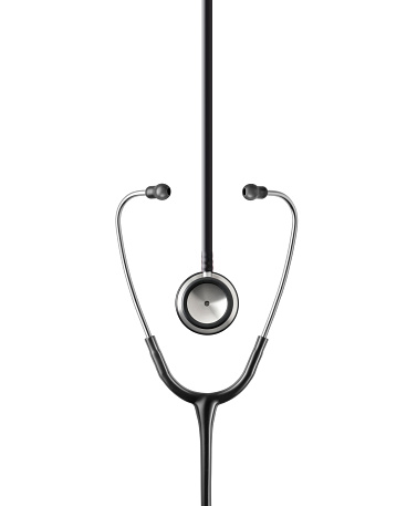 Stethoscope isolated on white background.