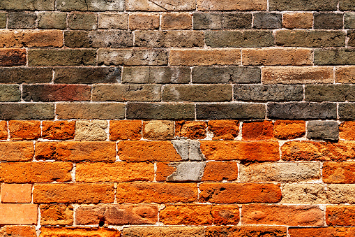 Close up of brick wall background