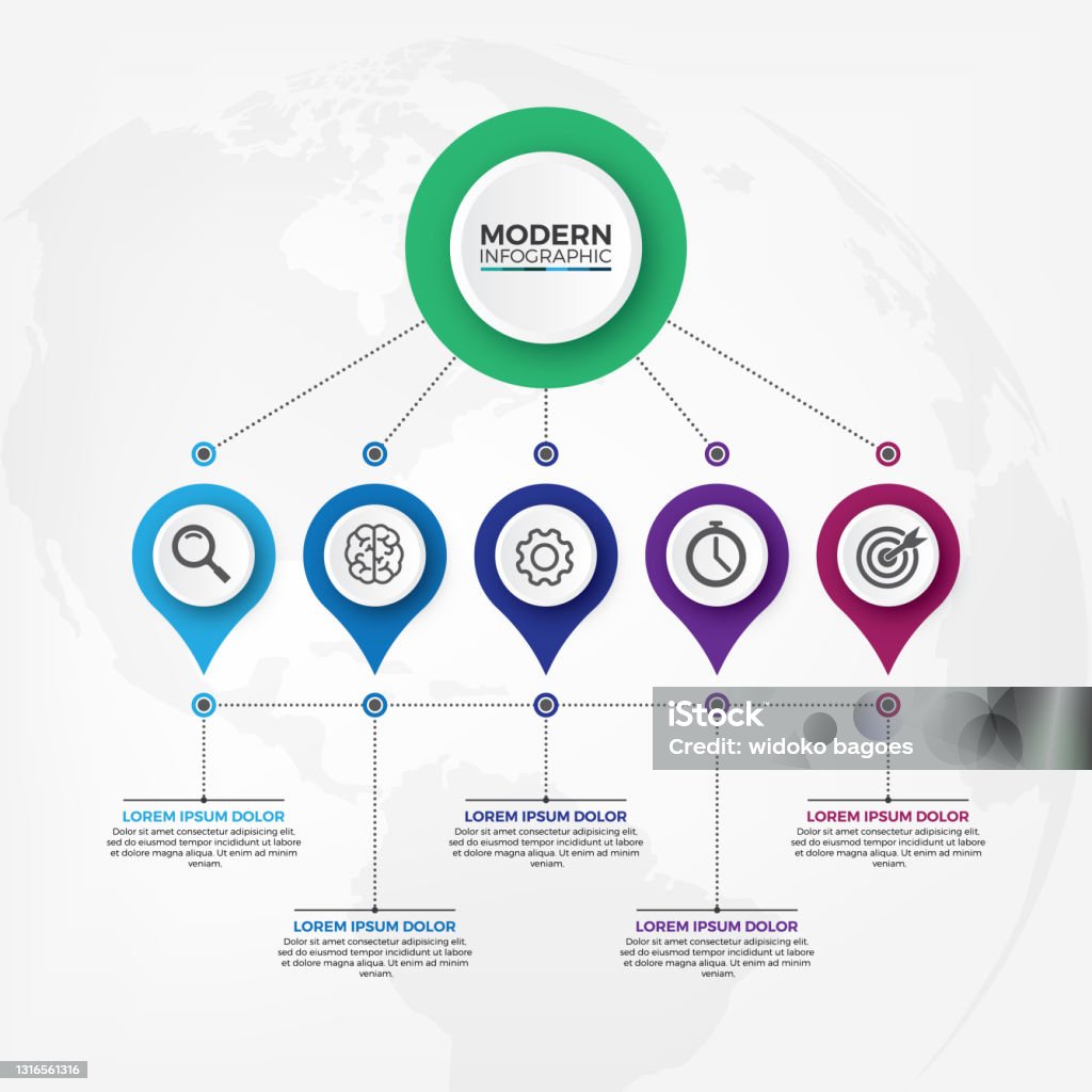 Organization Chart Info Graphic Design Template Business Data ...