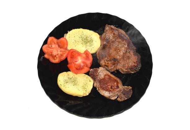 Combined plate of beef tenderloin