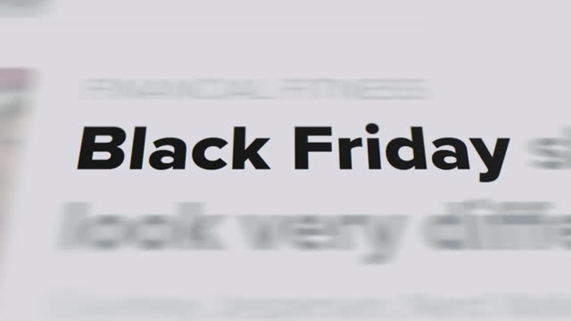 Black Friday in the article and text