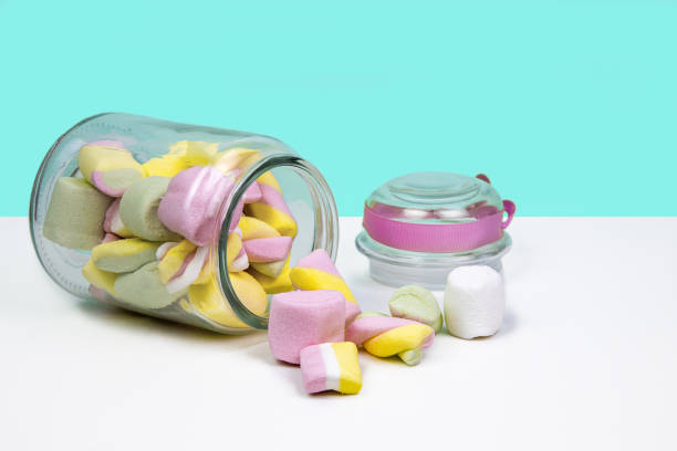 istock Marshmallows in an upturned glass vase 1316573409