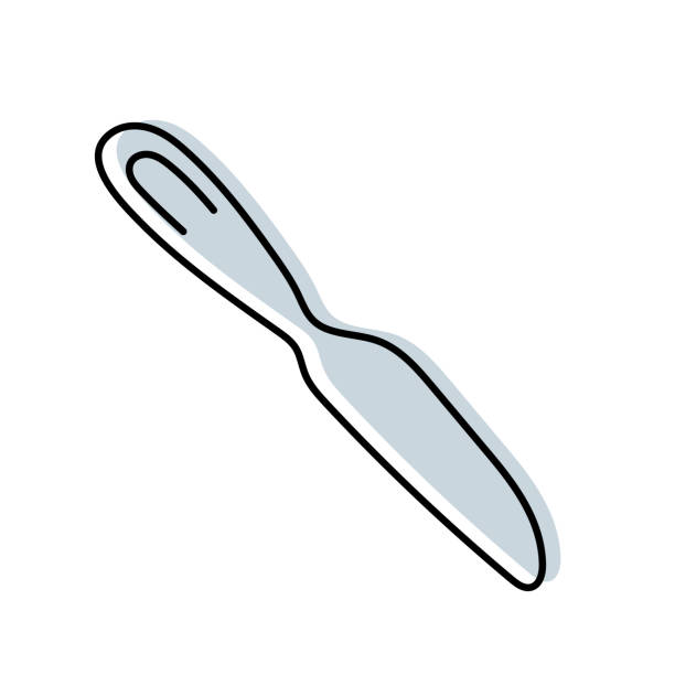 Butter Knife Kitchenware Sketch Doodle Line Vector Kitchen Utensil And Tool  Cutlery Illustration Stock Illustration - Download Image Now - iStock