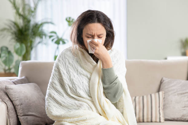 istock Young woman suffering from cold 1316576025