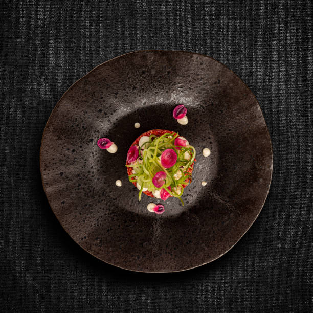 istock Gourmet tartar raw from beef fillet 1316576138