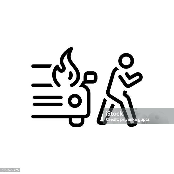 Sudden Sudden Unexpected Stock Illustration - Download Image Now - Burning ...