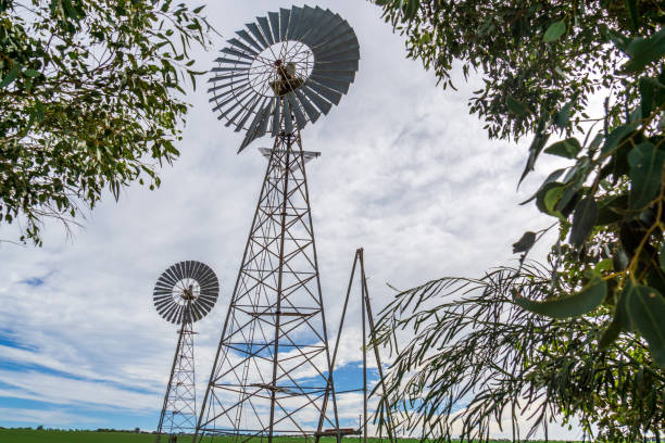 Australian windmills at Mingenew WA