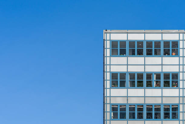 istock Low Angle View Of Building Against Clear Blue Sky 1316582649