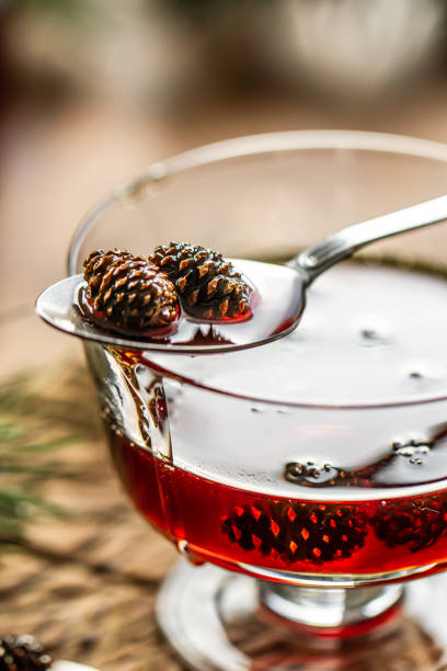 istock Traditional Siberian dessert - young pine cones jam 1316584171