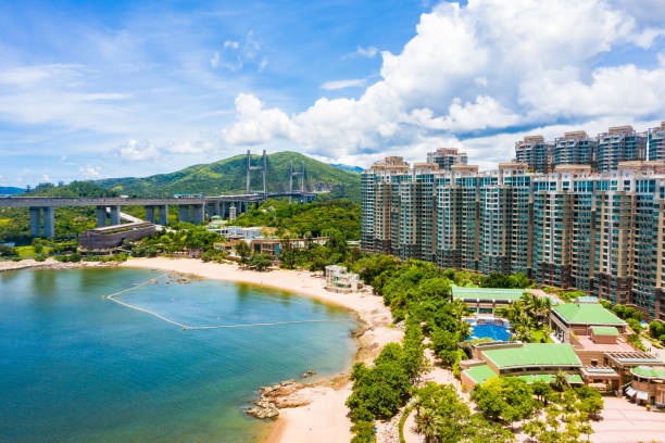 istock Beach in Ma Wan, Park Island, Hong Kong 1316589012