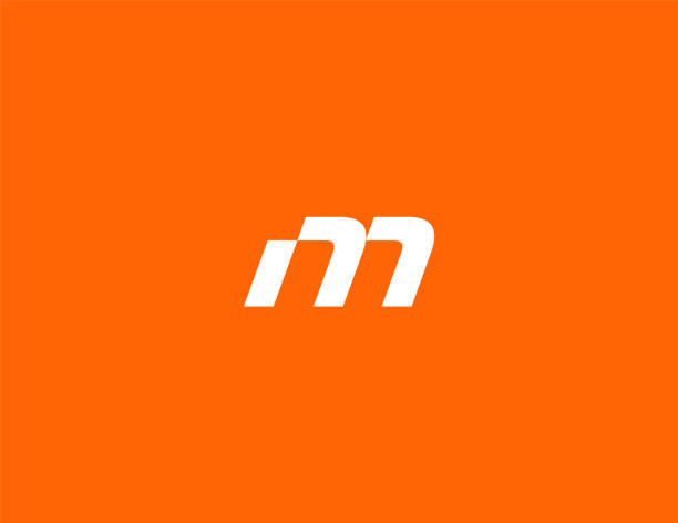 M logo Design Letter M, Logotype, Icon Monogram, Alphabet letter m stock illustrations