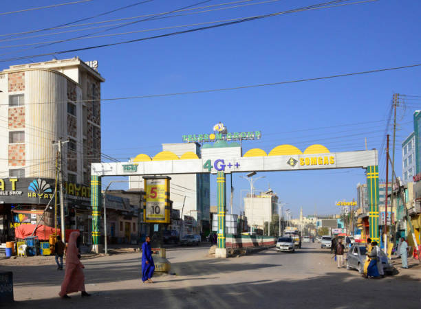 The Ethiopian post office in the historic section of Addis Ababa.