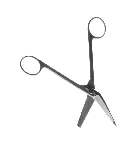 istock Surgical scissors on white background. Medical instrument 1316599073