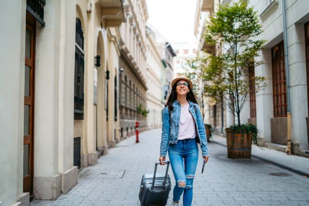istock Tourist woman visiting Budapest 1316602318