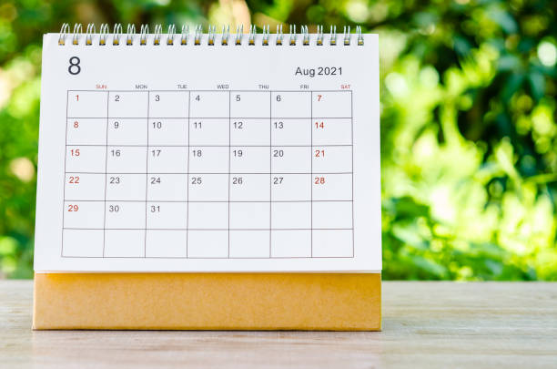 istock August 2021 Calendar desk for organizer to plan and reminder on wooden table 1316612042