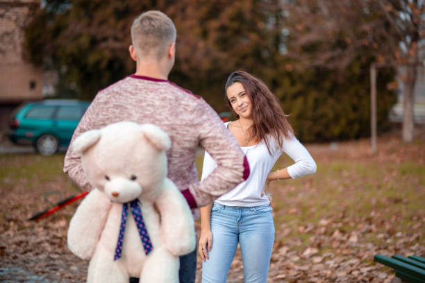 istock Boyfriend gives her girlfriend present 1316612165
