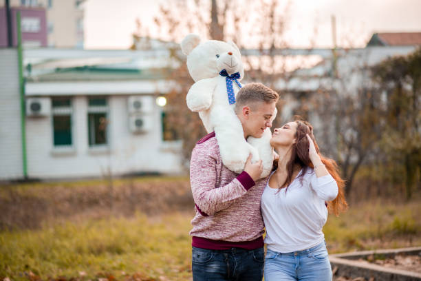 istock Boyfriend gives her girlfriend present 1316612184