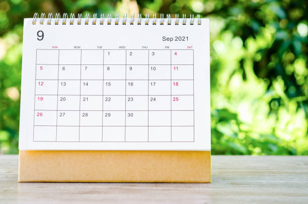 istock September 2021 Calendar desk for organizer 1316612465