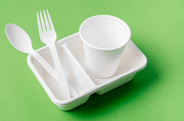 istock Eco friendly biodegradable paper disposable for packaging food and paper glass 1316612593