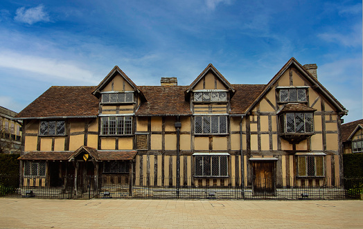 The house where William Shakespeare was born in 1564 in the town of Stratford upon Avon, Warwickshire, UK