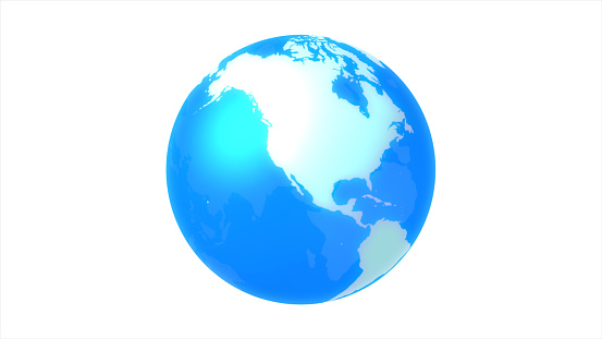 blue digital network earth image background