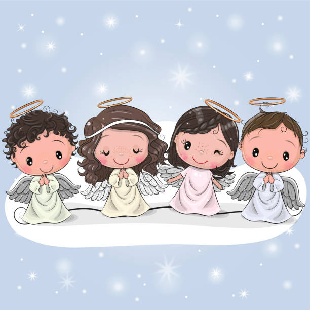 5,389 Little Angel Illustrations & Clip Art - iStock | Little angel wings