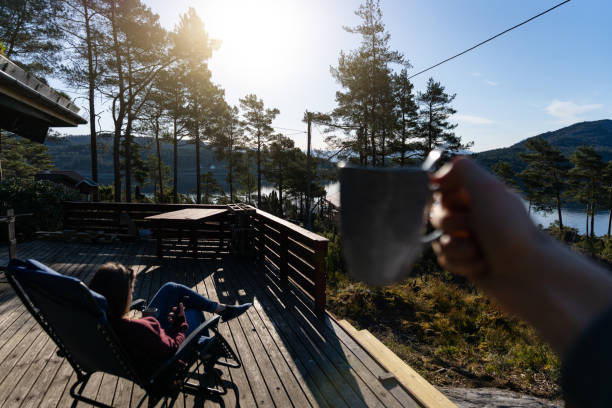 istock POV having breakfast in a majestic resort during summer in Norway 1316621412