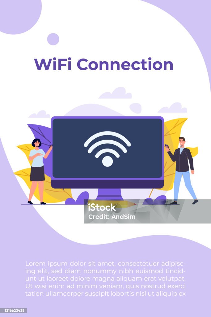 Wireless Connection Graphics Wifi Connection Concept Remote Connected Devices Vector Illustration ...
