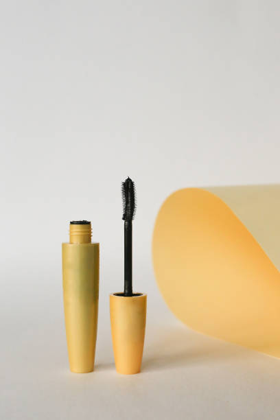 istock Isolated mascara on neutral backfround. Open with brush, black 1316624581