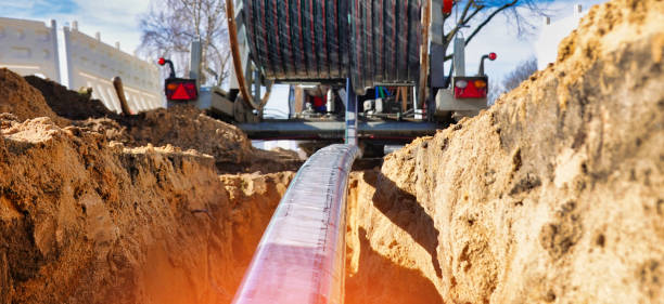 istock Laying the cable for high speed  internet 1316626932