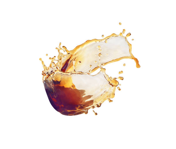 istock Splash of coffee on a white background. 1316628173