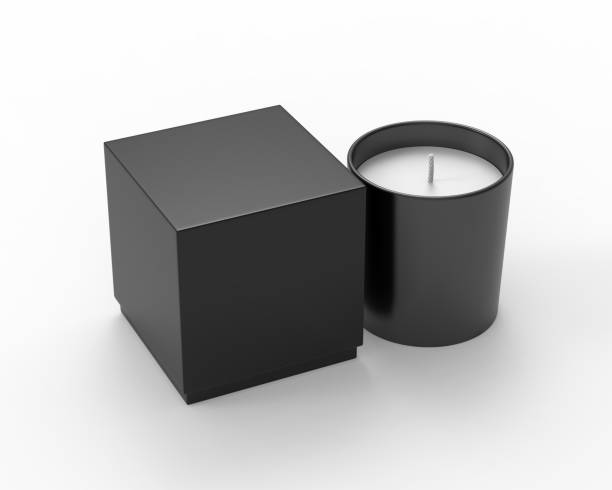 istock Blank Scented Candle With Paper Box Packaging For Branding And Mock up. 1316629765