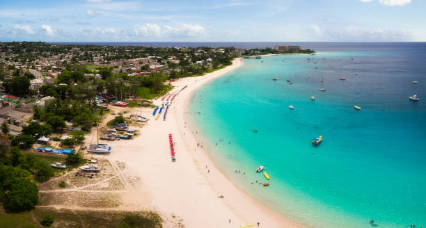 istock Drone photo of Carlisle Bay, Barbados looking towards Needhams Point 1316630096